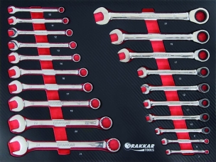 Servante d'atelier 7 tiroirs composée de 176 outils - modules finition carbone