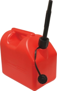 Jerrican plastique 10L base large homologué carburant - lot de 8 pcs