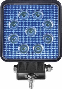 Phare de travail carré LED 10/30V 27W 250 lumens bleu