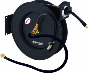 Enrouleur automatique métallique de tuyau d'air 15m+1m 20 bar 10x15mm - palette de 21 pcs