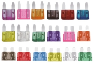 Fusible enfichable mini/standard assortiment - coffret de 252 pcs