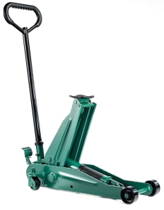 Cric rouleur 2T avec pédale et roues en nylon 80/500mm longueur 730mm