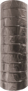 Ruban adhésif isolant PVC noir 15mmx10m - lot de 10 pcs