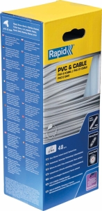 Bâtons de colle PVC & câbles 12mm - boîte de 48pcs