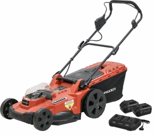 Tondeuse sur batterie Ø 430mm - Bac 50L - 2 batteries 4Ah - chargeur double 3A