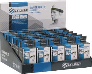 Présentoir de 30 lampes frontales LED ajustable 300 lumens