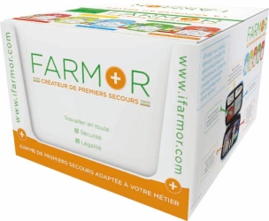 Trousse de secours "espaces verts" 2/4 personnes - présentoir de 10 pcs