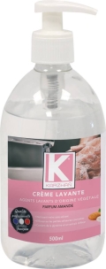 Crème lavante parfum amande - lot de 12 flacons 500ml avec pompe
