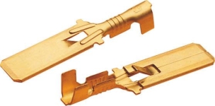 Cosse plate mâle 6,3X0,8mm 1 à 2,5mm² - lot de 100 pcs