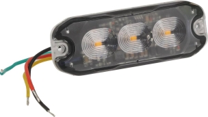 Feu de pénétration 3 LED 12/24V orange extra plat - lot de 30 pcs