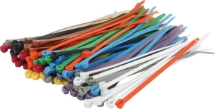 Collier nylon multicolore 4,8x186mm - 100 lots de 100 pcs