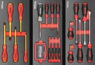 Servante d'atelier 8 tiroirs composée de 320 outils - modules métal