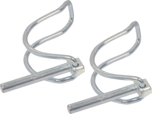 Goupilles clips 6mm pour tube 30mm - blister de 2 pcs