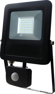 Projecteur LED extra plat 230V 50W avec détecteur radar