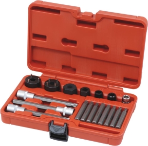 Outil de démontage poulies d'alternateur - coffret de 18 pcs
