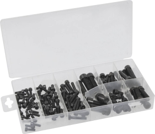Vis BTR à tête ronde de M4 à M10 - coffret de 106 pcs
