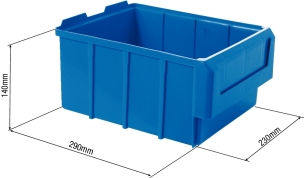 Boîte à bec bleu 7L 290x230x140mm