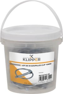 Goupilles clips 10mm - seau de 50 pcs