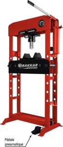 Presse d'atelier manuelle et pneumatique 50T bati soudé