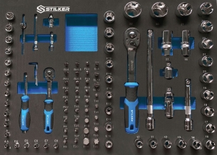 Mobilier d'atelier 4 éléments plateau inox - 147 outils