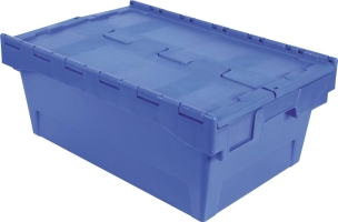 Caisse de transport avec couvercle rabattable 39L 600X400X240mm