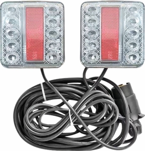 Kit de signalisation arrière LED 12V 7,5m magnétique - lot de 10 pcs