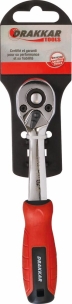 Cliquet 1/4" 72 dents réversible avec bouton poussoir - carte