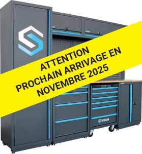 Mobilier d'atelier 4 éléments plateau bois 25mm