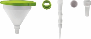 Entonnoir droit 10L avec flexible plastique et couvercle