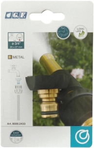 Nez de robinet rapide laiton bi matière 20x27