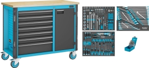 Etabli mobile assistent® avec assortiment - 228 pièces