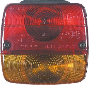 Feu arrière carré 4 fonctions FP11 - lot de 100 pcs