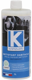 Pistolet de lavage pneumatique avec extracteur et nettoyants habitacle et textile