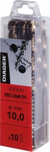 Foret à métaux HSS 5% cobalt Ø2mm - boite brochable de 1 0 pièces