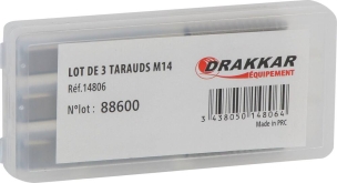 Taraud métaux HSS 3 passes M14