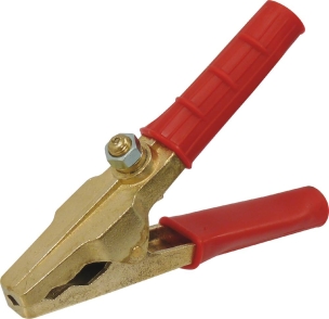 Pince bronze mors crocodile rouge 300A 155mm