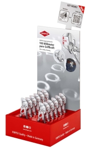 Présentoir de 12 pinces clés XS