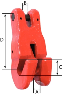 Griffe de raccourcissement à chape pour chaîne 13mm grade 80