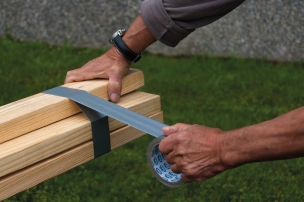 Toile américaine de poche argent 48mmx5m