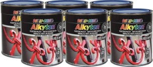 Peinture antirouille RAL 5010 bleu - lot de 6 pots de 750ml