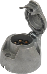 Socle femelle métallique rond 7 plots