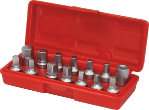 Embout de vidange 3/8" - coffret de 14 pcs