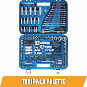 Coffret de douilles 1/4" 3/8" 1/2" - 219 pcs