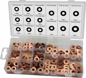 Rondelle en cuivre pour injecteurs 13,8 à 20mm (ext.) - coffret de 375 pcs