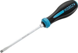 Tournevis plat 5,5x125mm à manche antidérapant en 3 composants