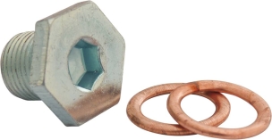 Bouchon de vidange M14 et 2 joints métalloplastiques - blister