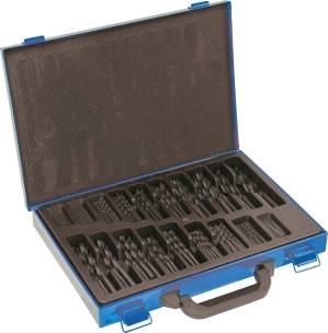 Valise métallique 170 forets métaux HSS laminés de 1 à 10mm Valise métallique 170 forets métaux HSS laminés de 1 à 10mm