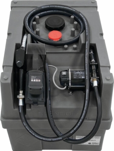 Cuve de ravitaillement gasoil PE 200L avec kit pompe à gasoil avec plateforme 20V Li-ion et 1 batt 4Ah