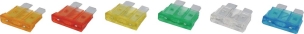 Fusible enfichable assortiment avec testeur 6-24V - présentoir de 6 coffrets de 92 pcs