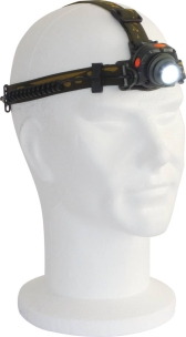 Lampe frontale LED 120 lumens sensitive à piles